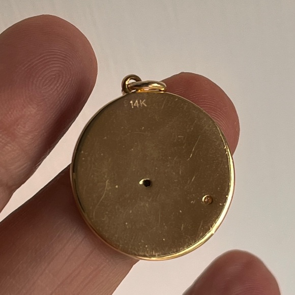 Lucky charm 14k - emerald evil eye 🧿 - Picture 4 of 4